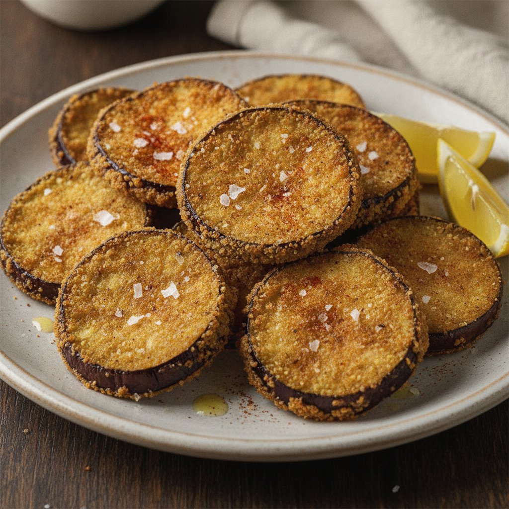 Fried Battered Eggplant (Gluten-Free)