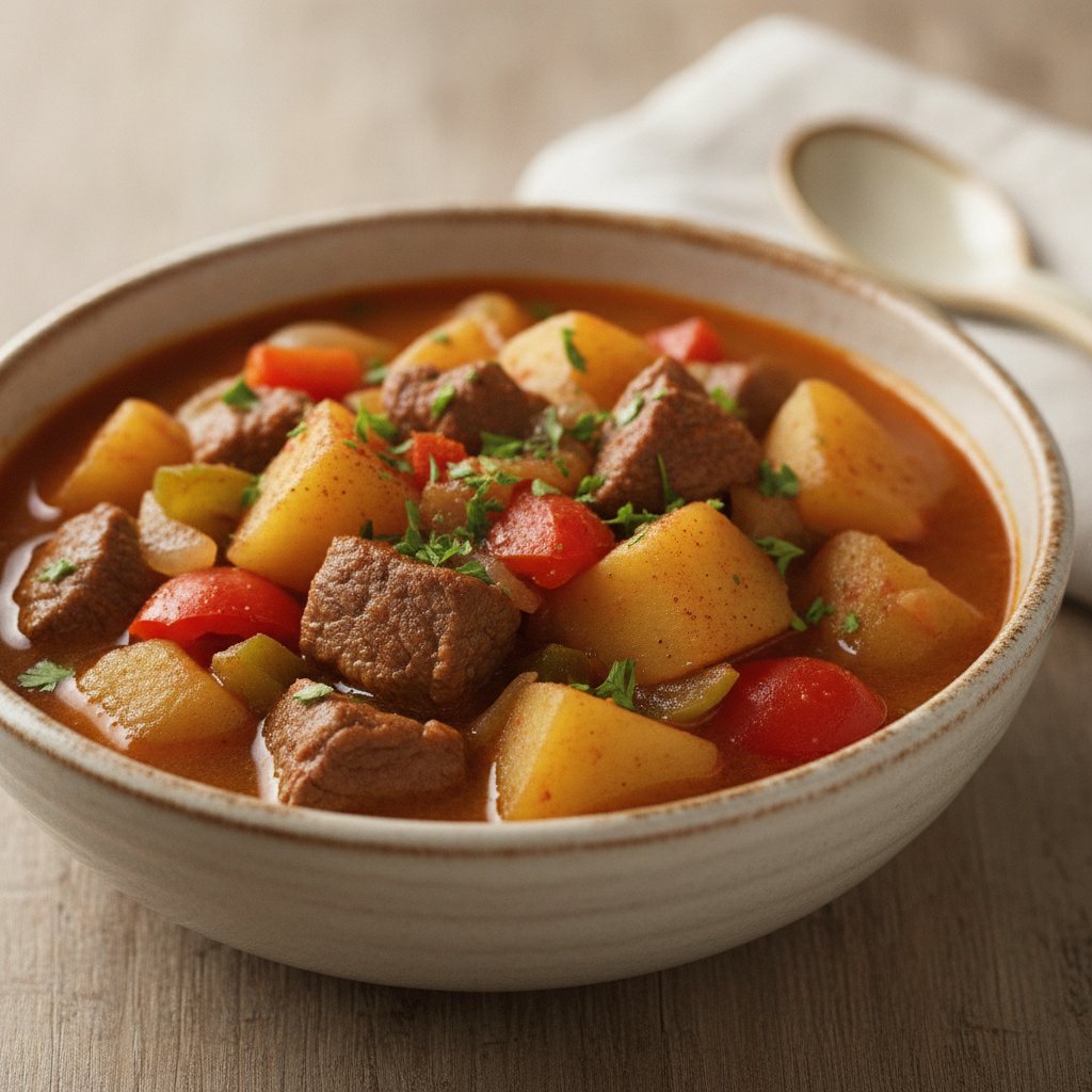 Spanish Beef and Potato Stew (Low-Calorie)