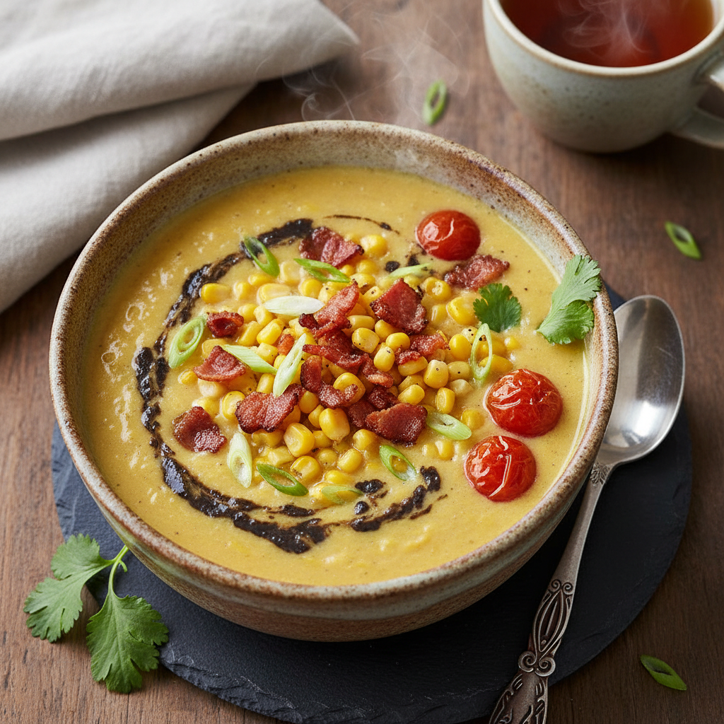 Miso and Sweet Corn Chowder