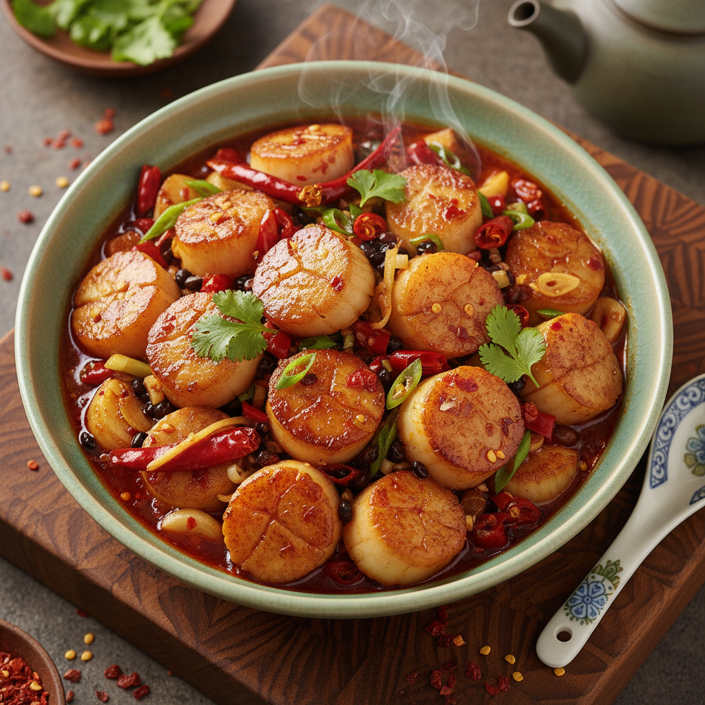 Hunan Spicy Scallops