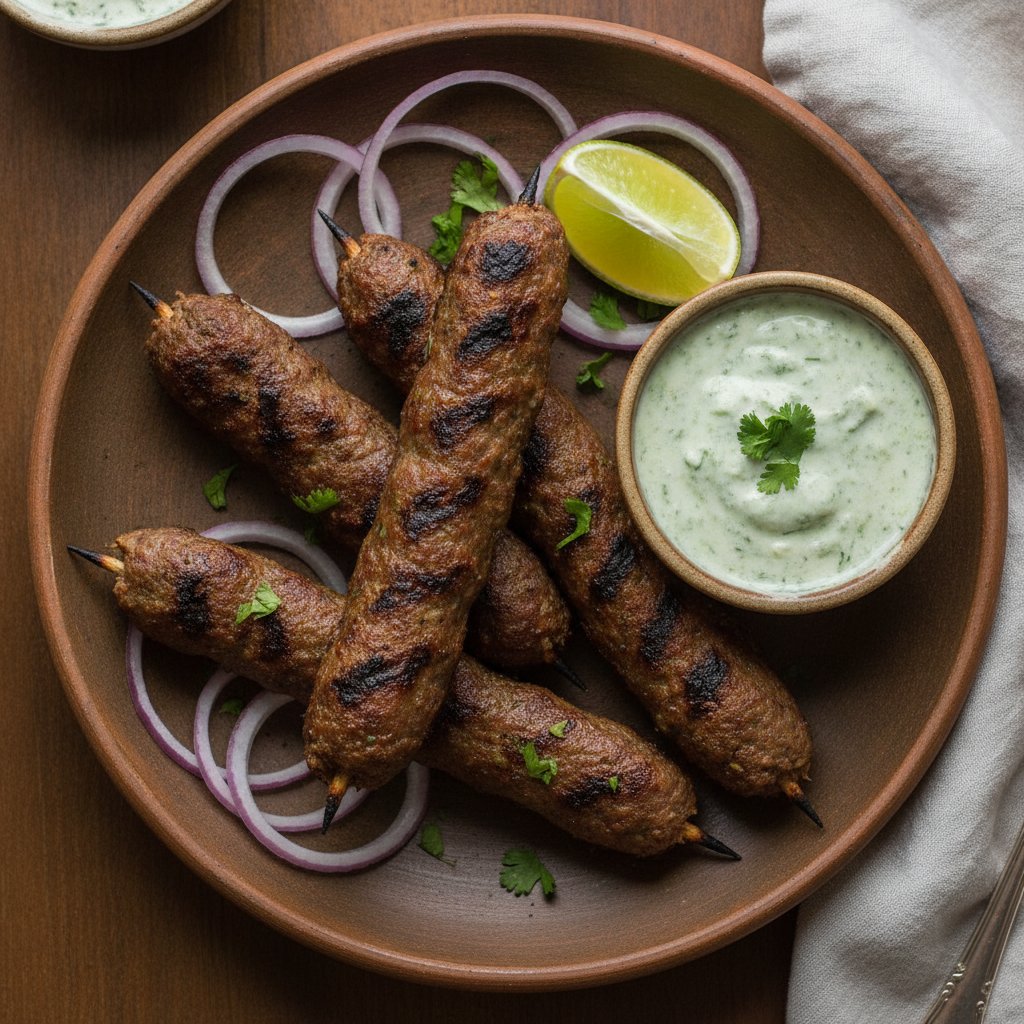 Grilled Minced Meat Skewers