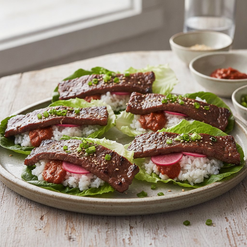 Grilled Short Rib Lettuce Wraps