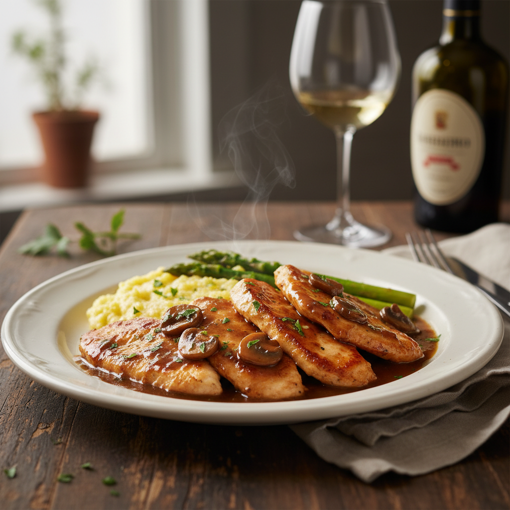 Scaloppine di Pollo al Marsala