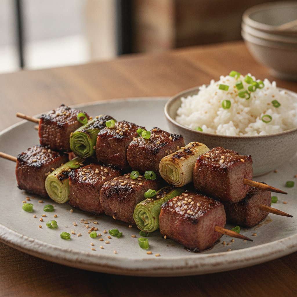 Korean Grilled Beef Skewers