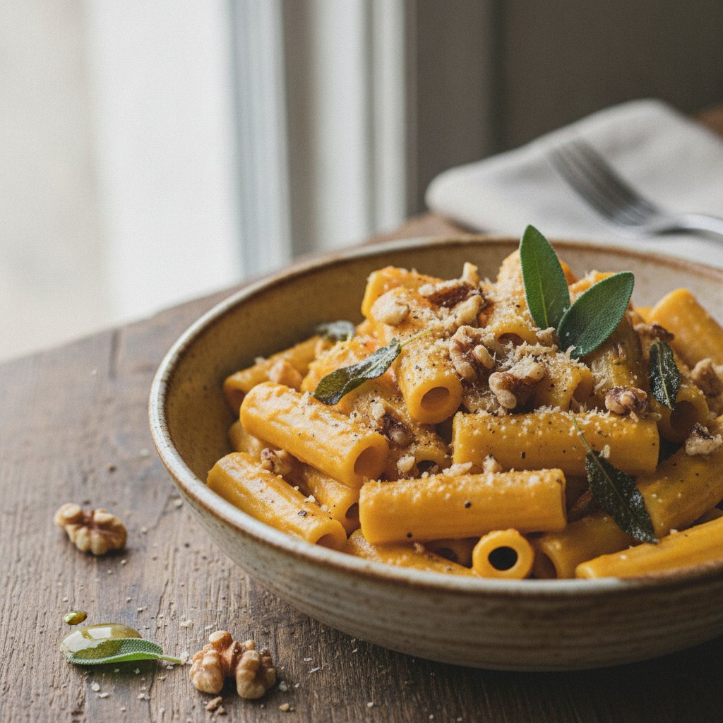 Vegan Pumpkin Sage Pasta