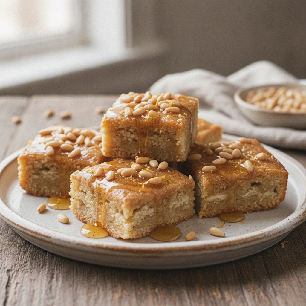 Pine Nut Honey Bars