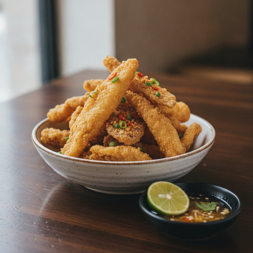 Crispy Fried Fish Skin