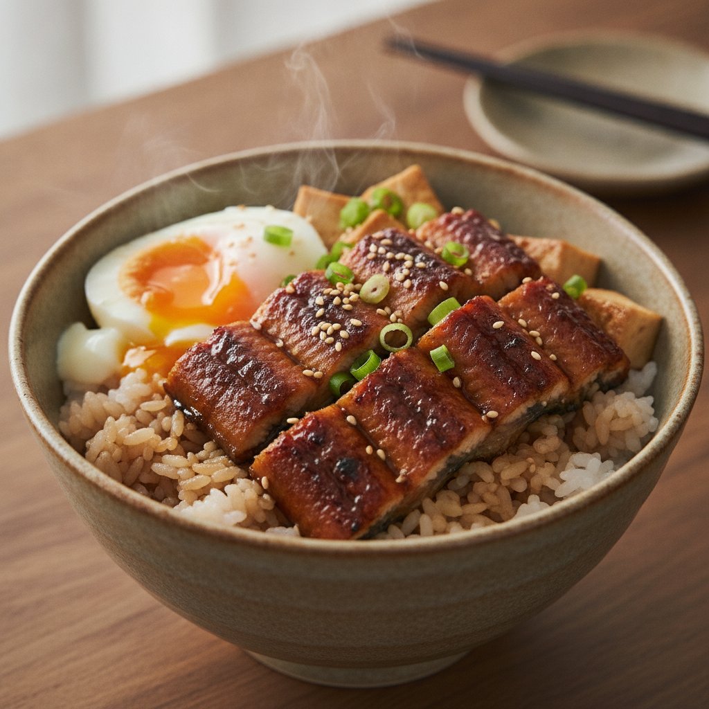 Grilled Eel Over Rice (High-Protein)
