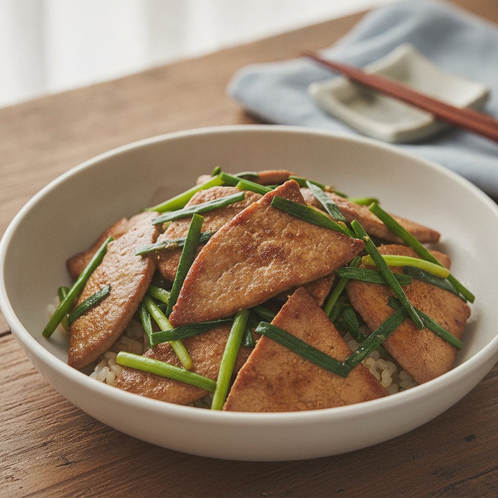 Garlic Chive Liver Stir Fry (Low-Calorie)