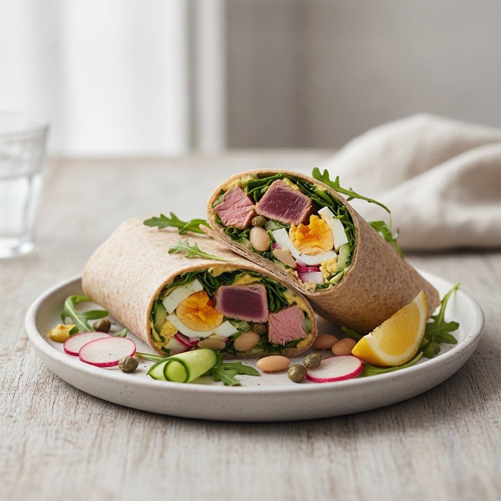 Tuna and Vegetable Wrap (High-Protein)