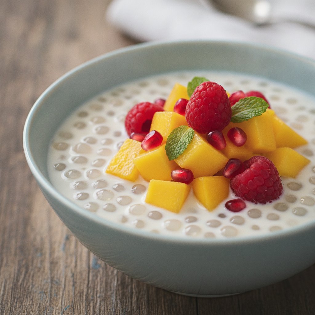 Fresh Fruit and Tapioca Sweet Soup (Low-Calorie)