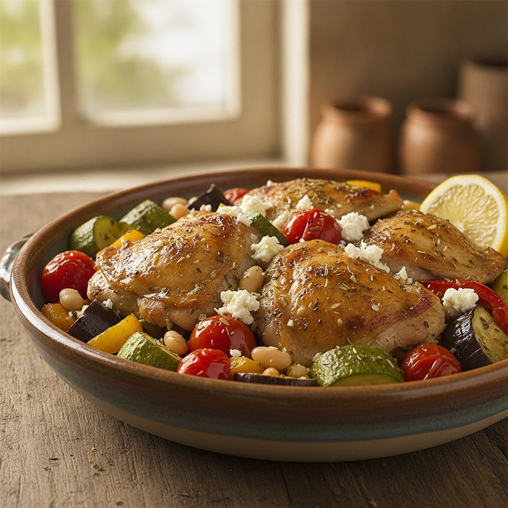 Baked Vegetable Medley with Olive Oil (High-Protein)