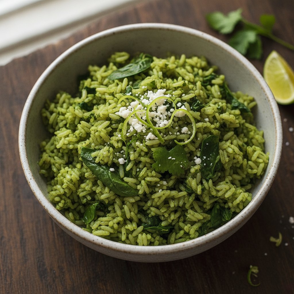 Green Rice with Herbs (Low-Calorie)