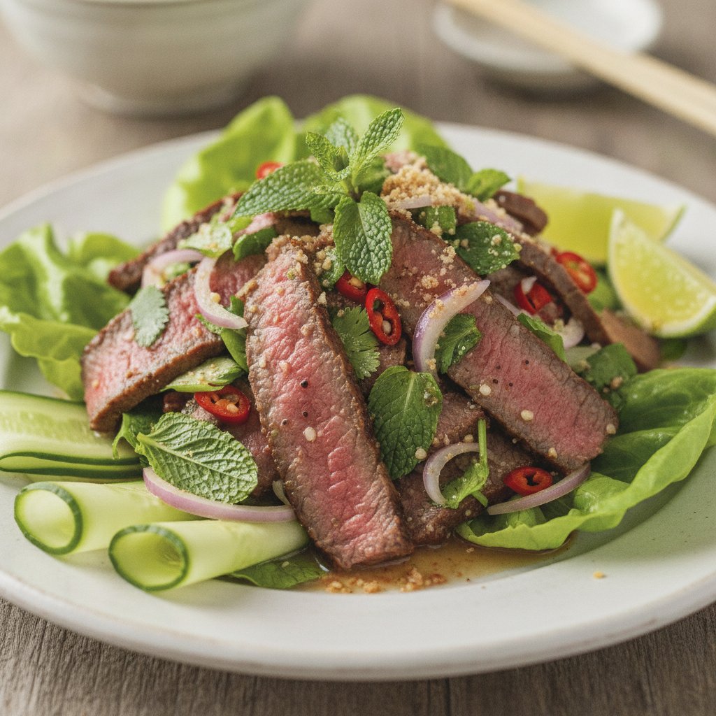 Spicy Beef Salad (Low-Calorie)