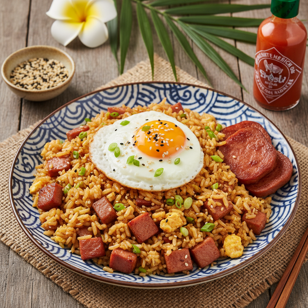 Hawaiian Spam Fried Rice Plate