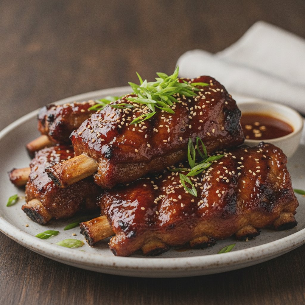 Grilled Pork Ribs with Sweet Glaze