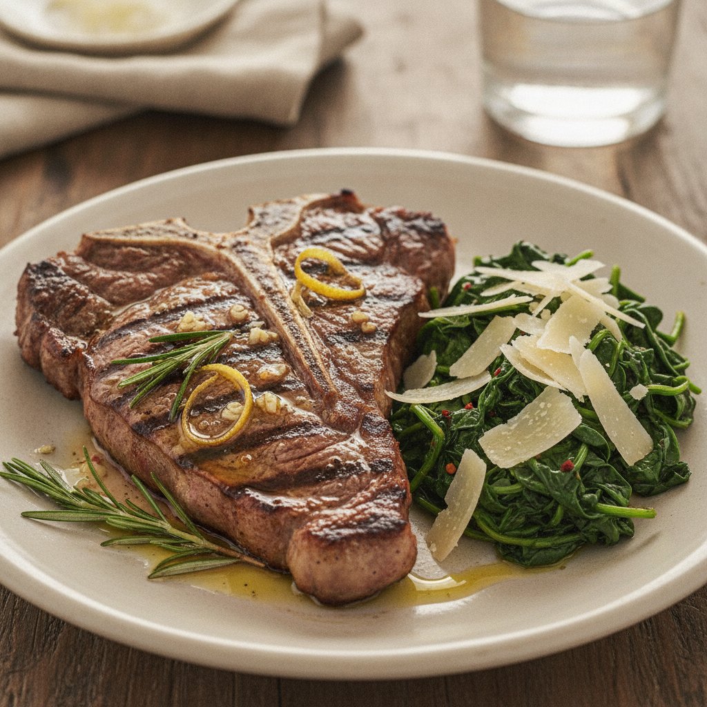 Grilled T-Bone Steak Tuscan Style (Keto)