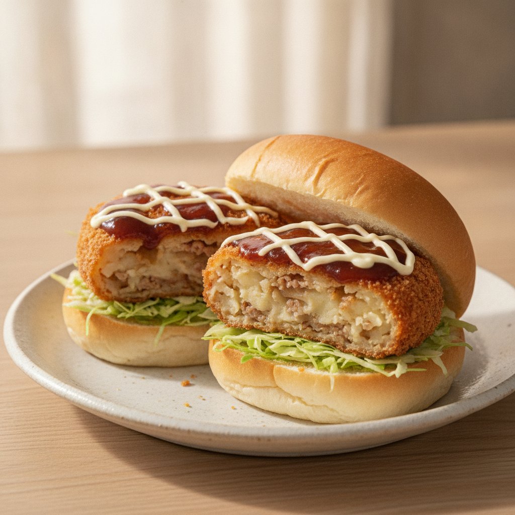 Japanese Croquette Sandwich