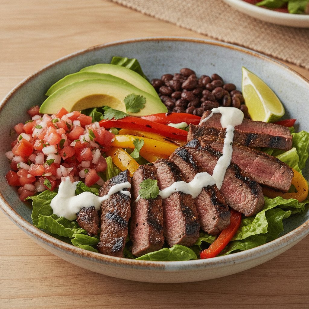 Grilled Beef Fajita Salad (GLP-1)