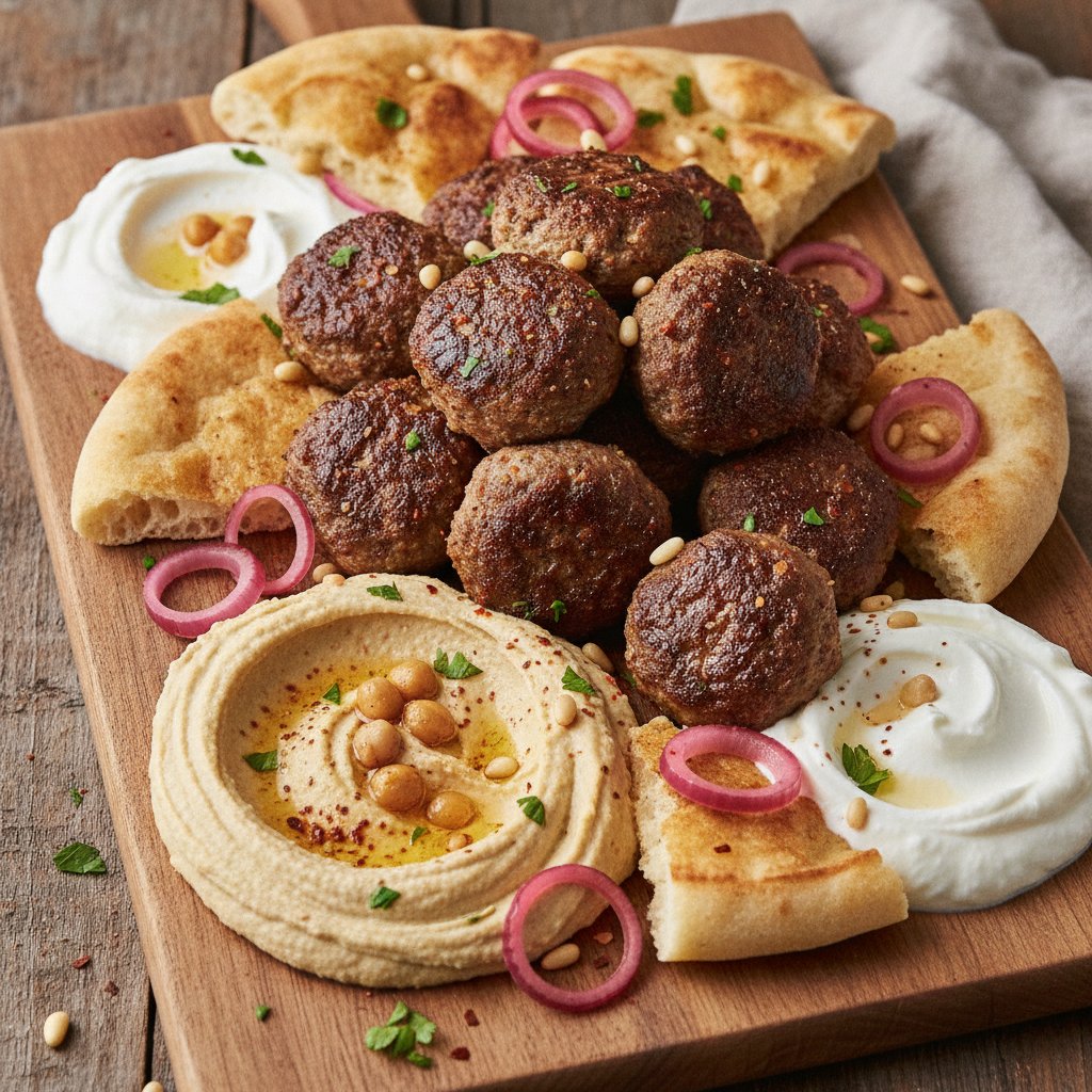 Spiced Lamb Meatball Board