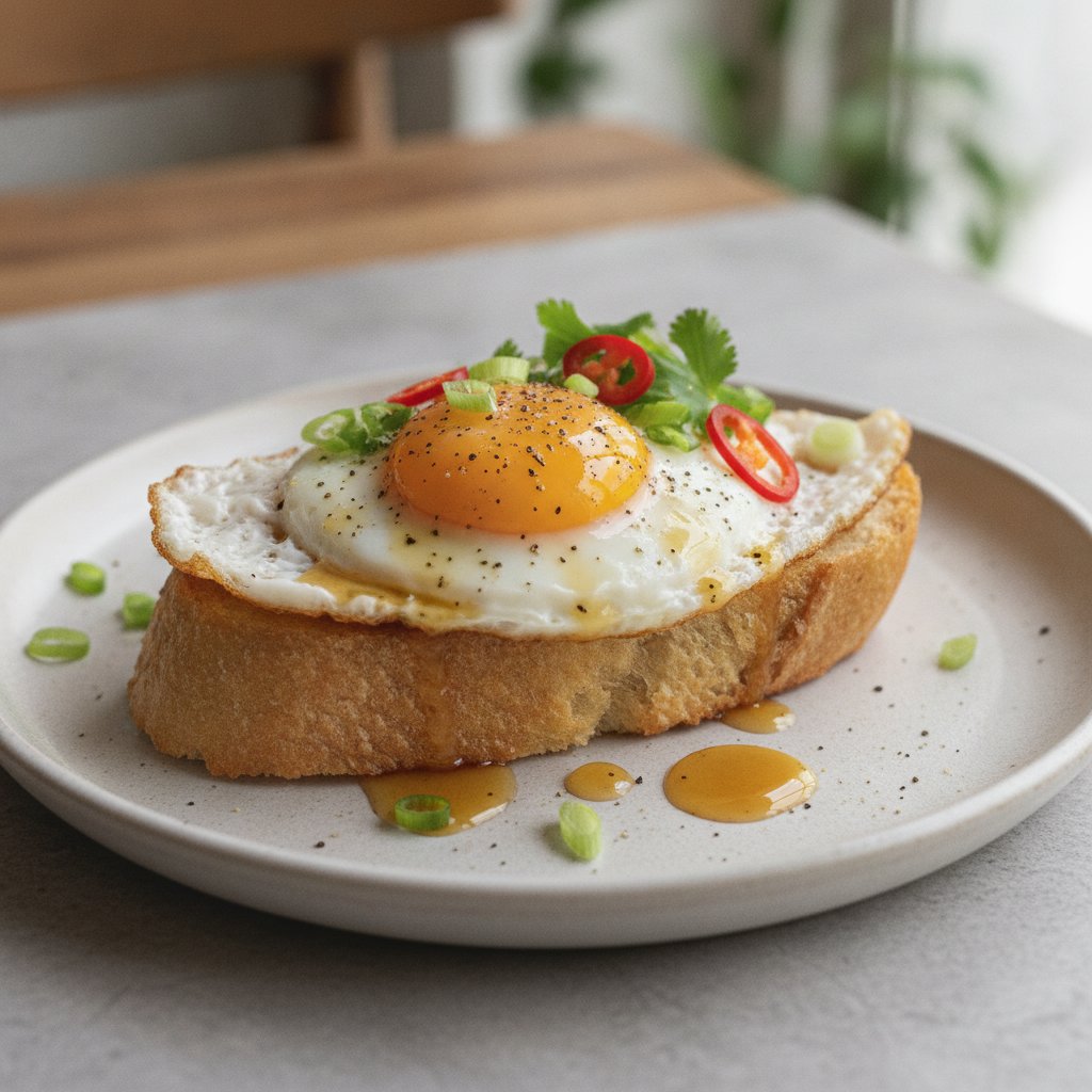 Sunny Side Egg on Baguette (Gluten-Free)