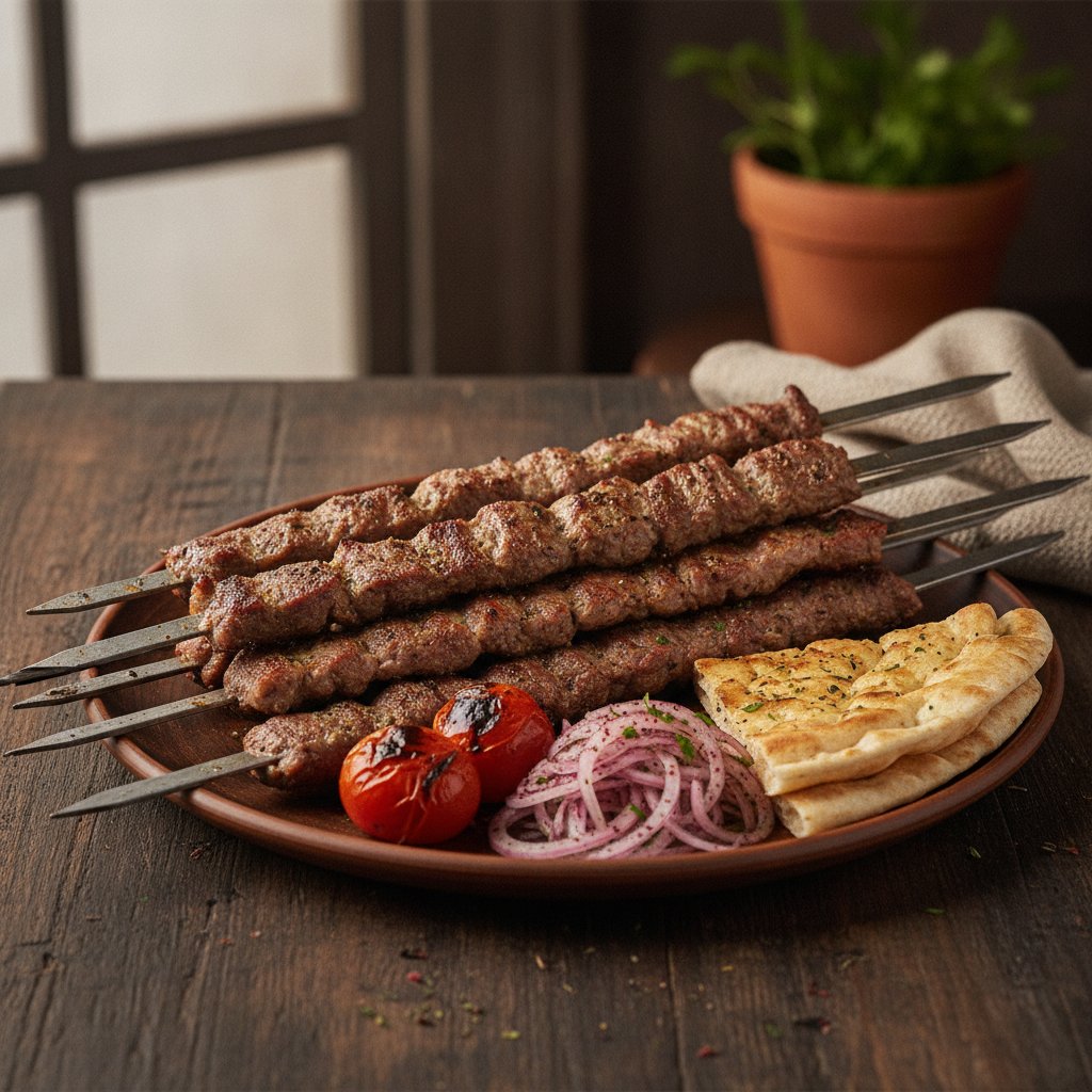 Layered Flat Meat Skewers