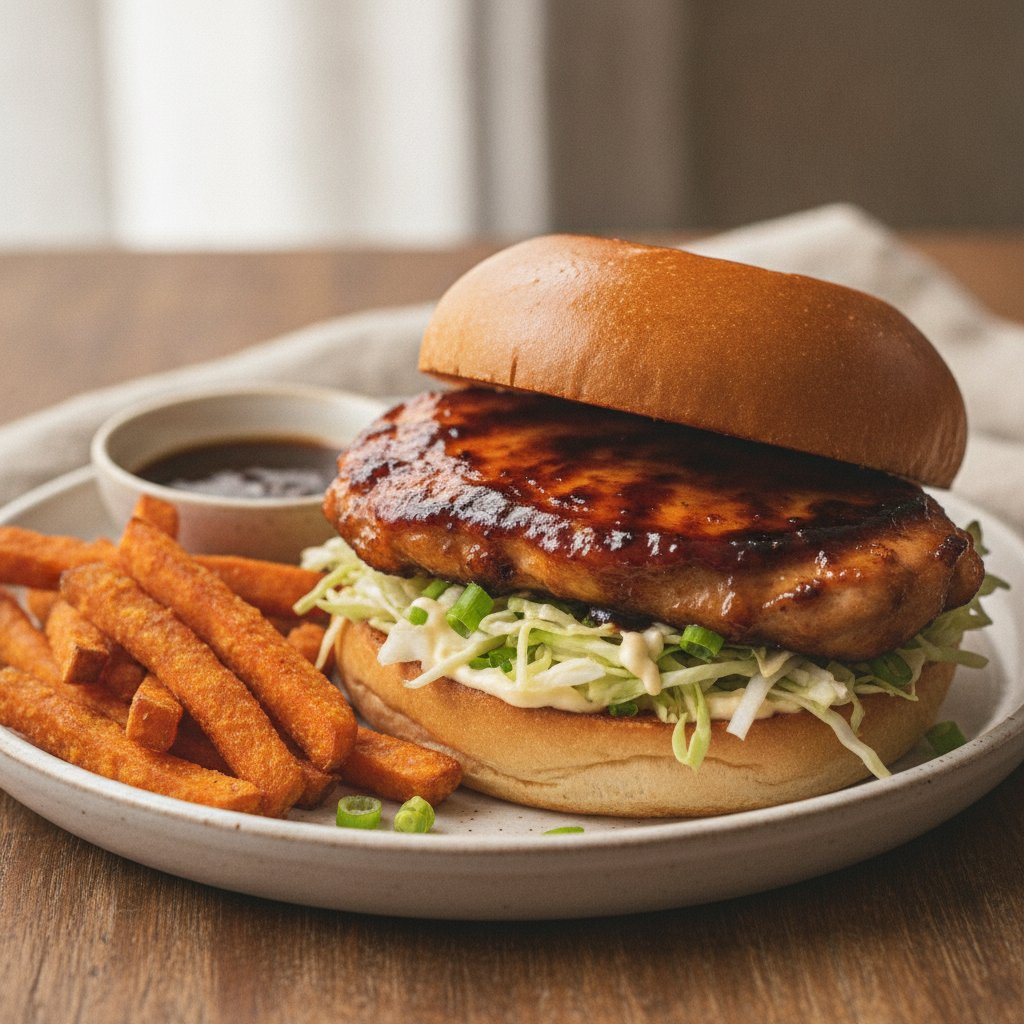 Japanese Teriyaki Chicken Burger