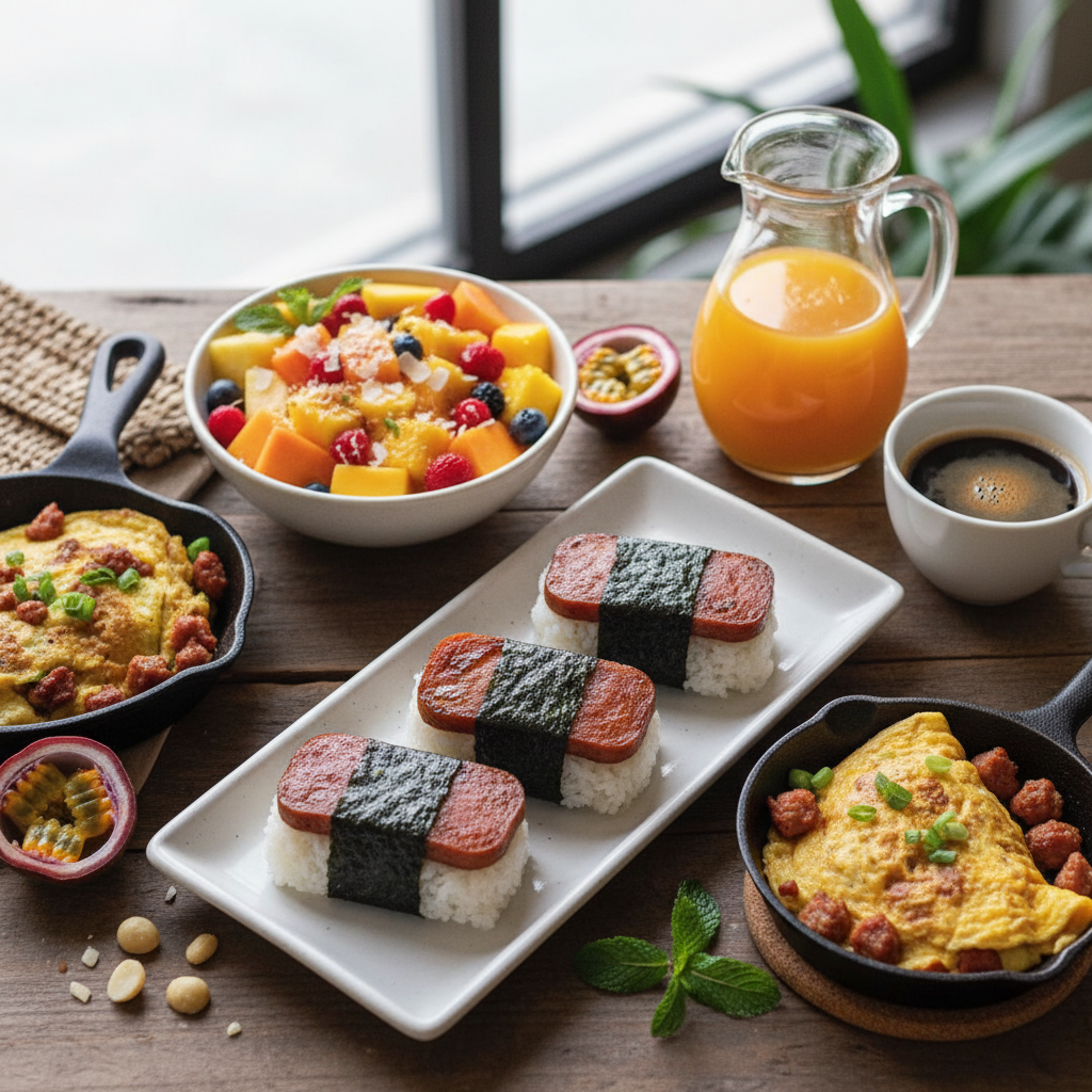 Hawaiian Spam Musubi Brunch