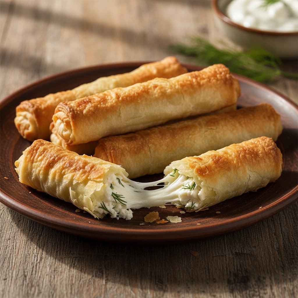 Baked Cheese Pastry Rolls