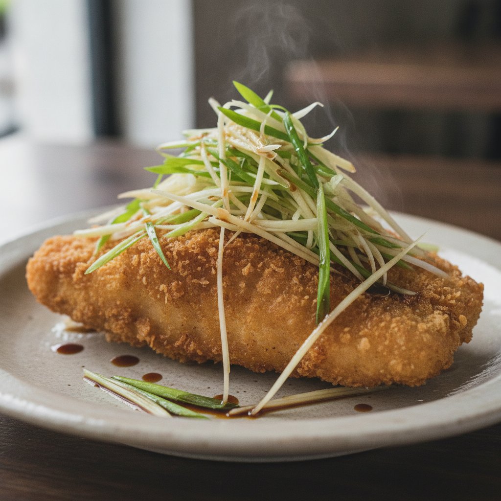 Deep Fried Fish with Ginger Scallion