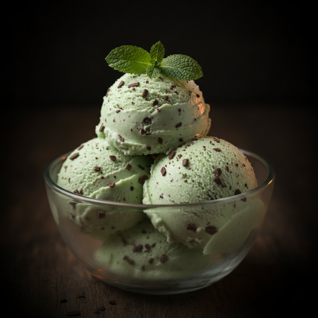 Witch's Mint Chip Ice Cream