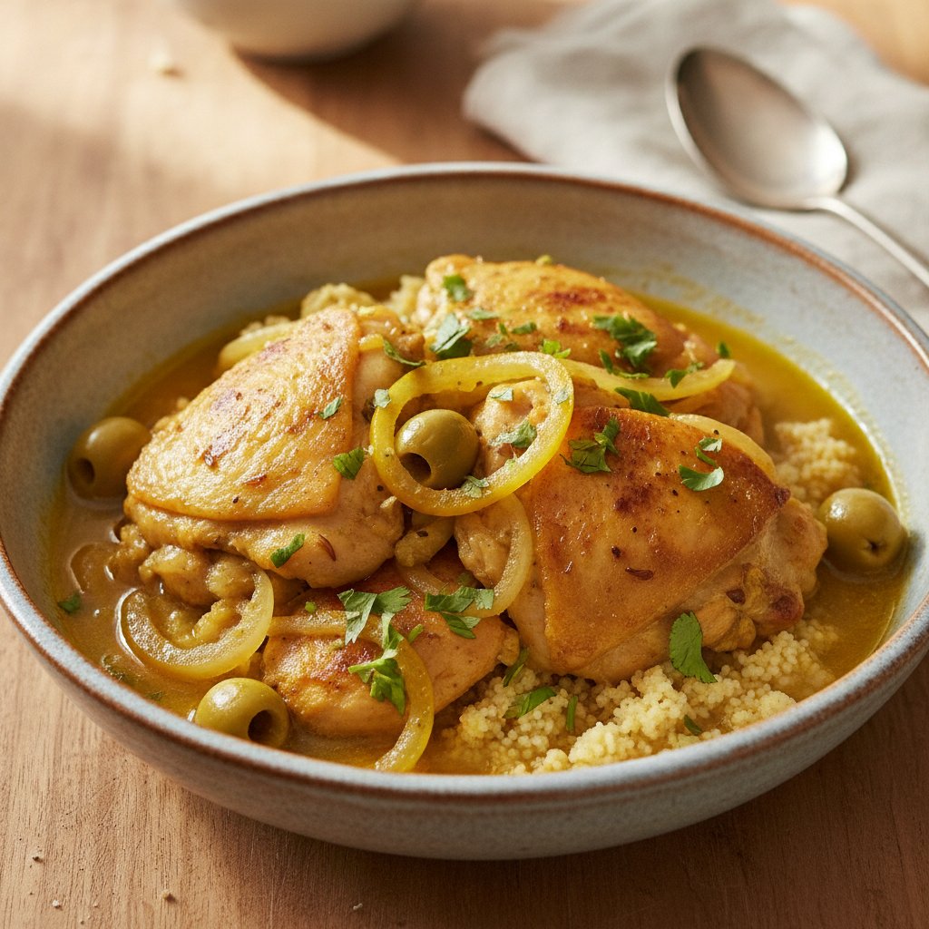 Preserved Lemon Chicken Stew (Low-Calorie)