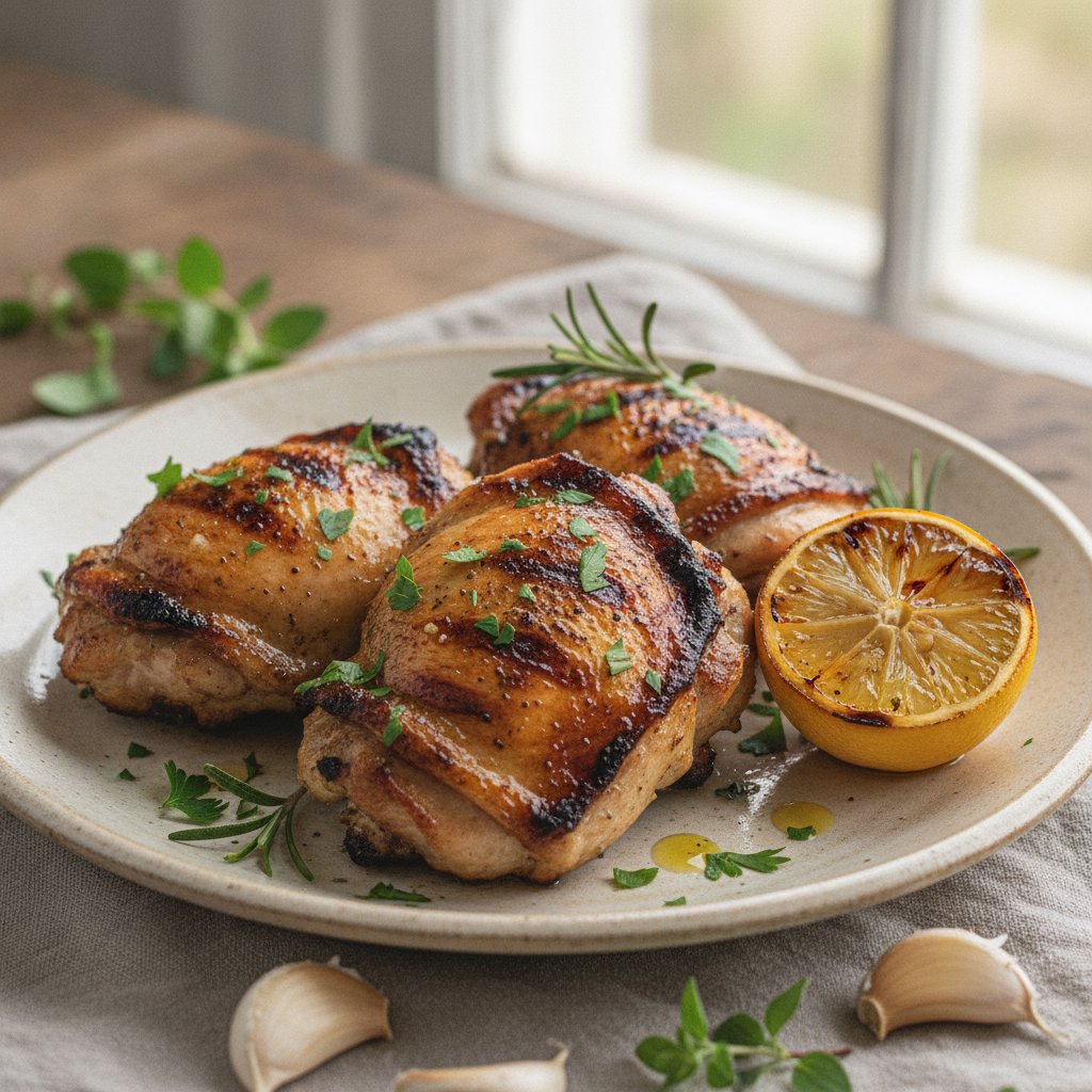 Grilled Marinated Chicken Thighs