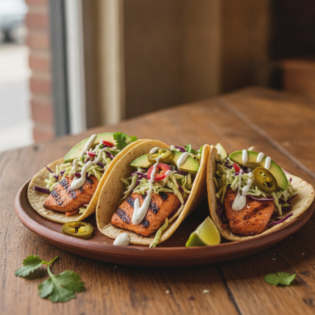 Grilled Salmon Tacos