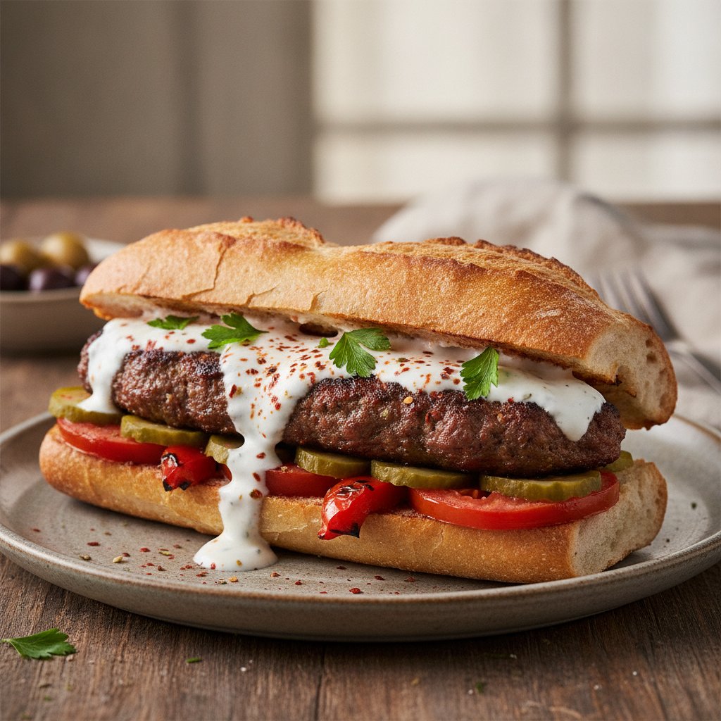Turkish Sausage Sandwich