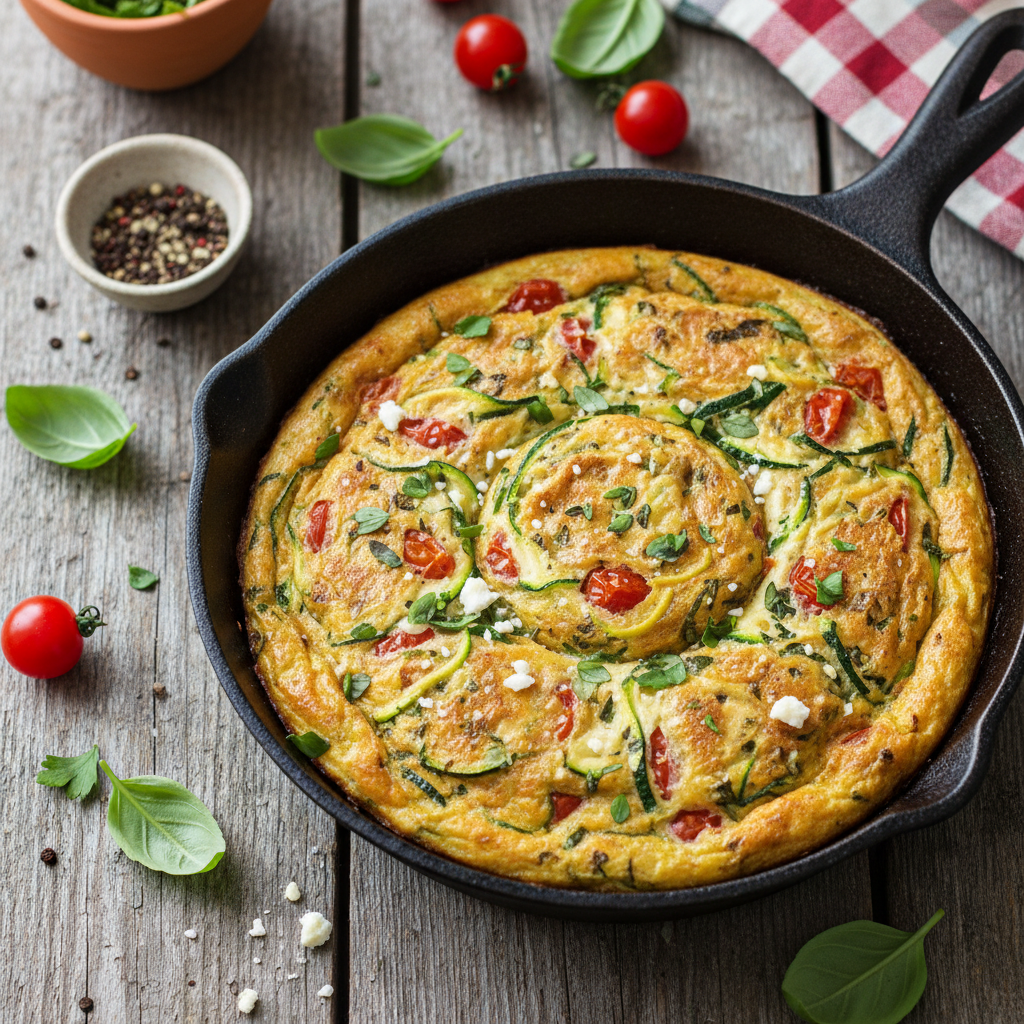 Whole30 Zucchini Tomato Herb Egg Bites