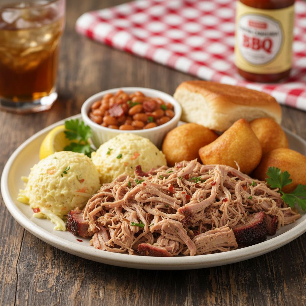 North Carolina Eastern Style Pulled Pork Plate