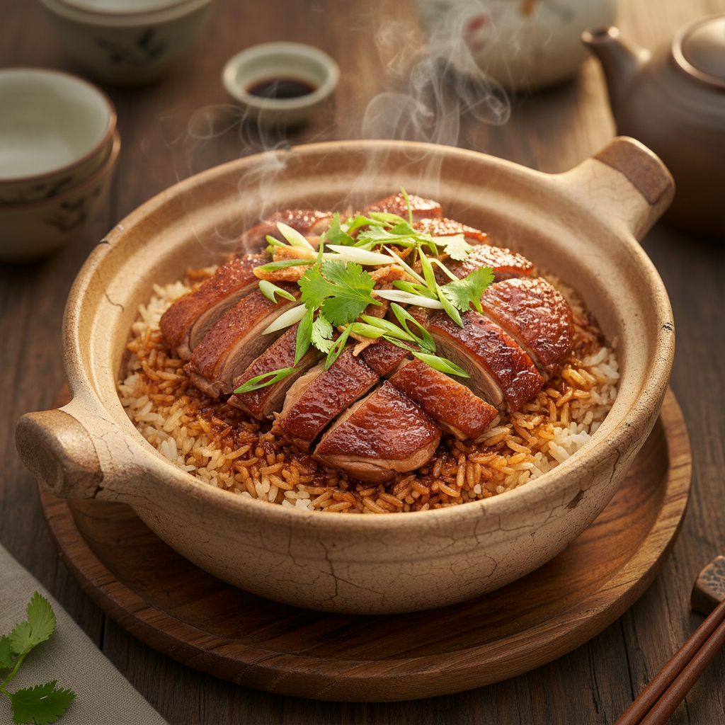 Cantonese Clay Pot Duck Rice