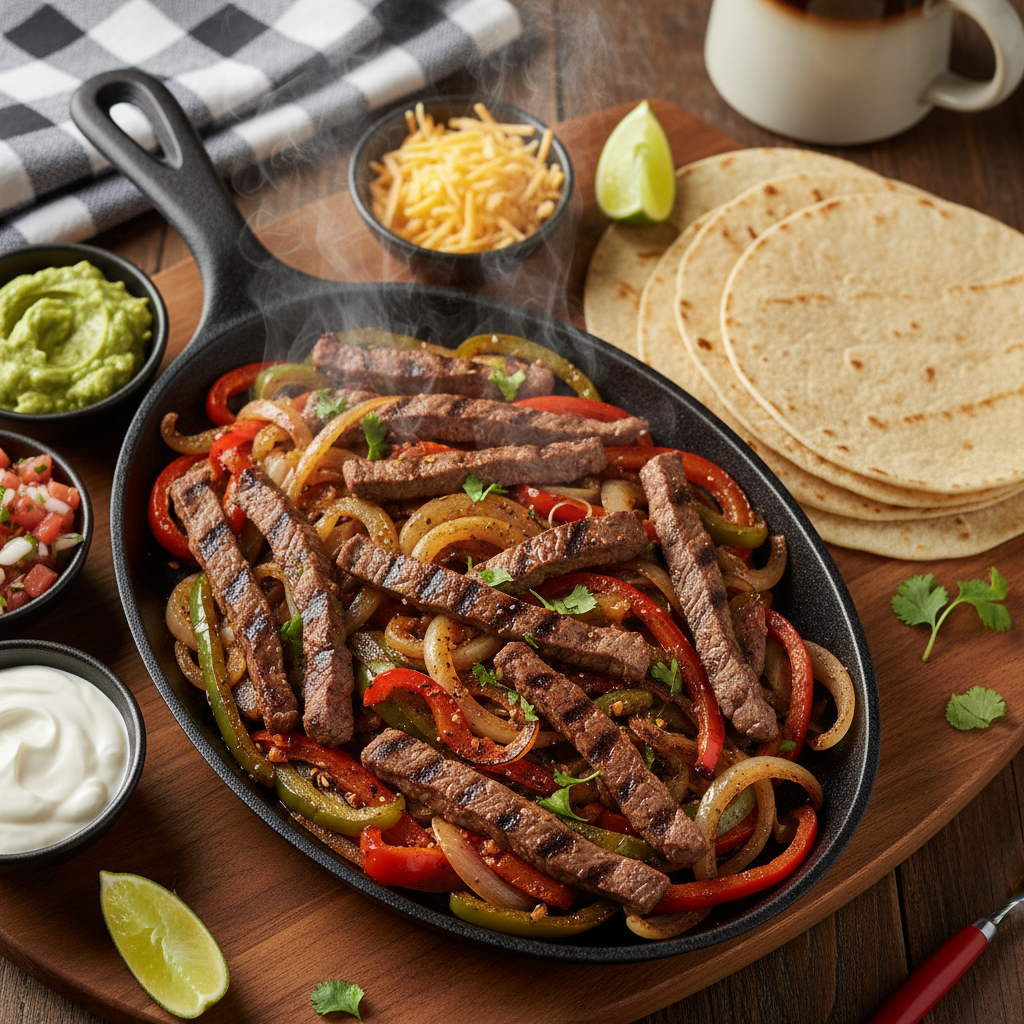 Tex-Mex Steak Fajitas
