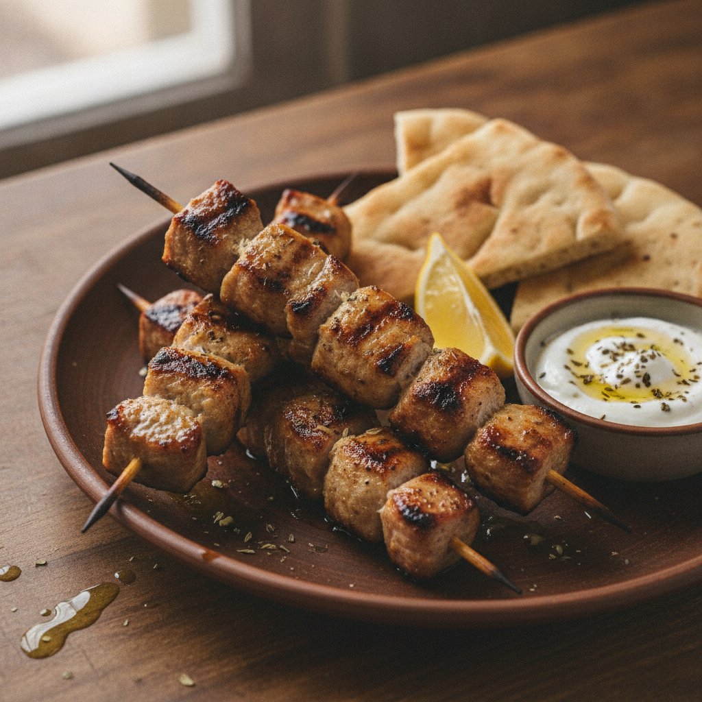 Skewered Pork Chunks
