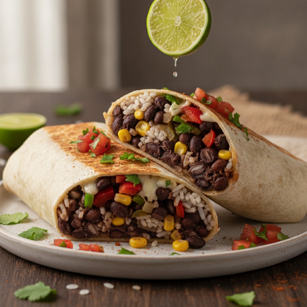 Black Bean Rice Wrap