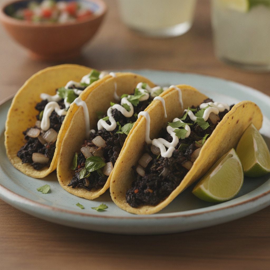 Corn Fungus Tacos