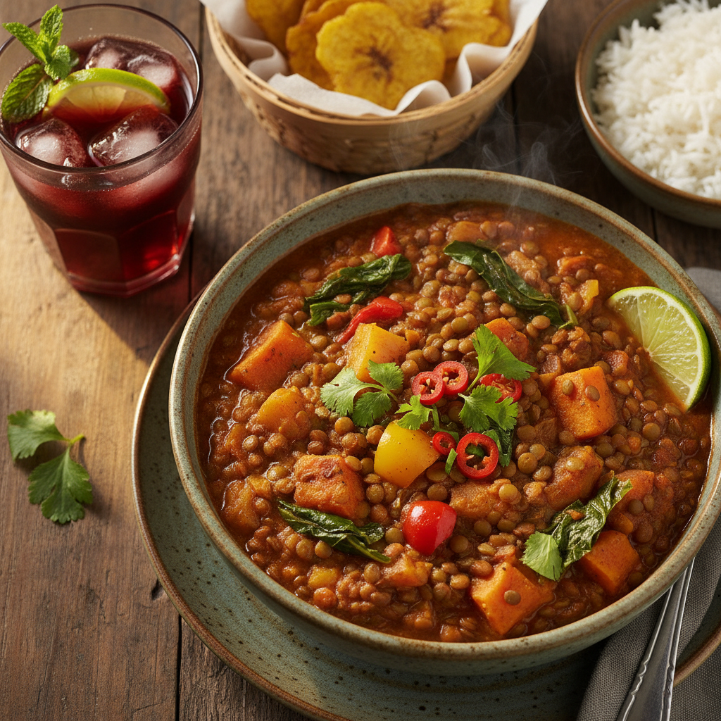 Caribbean Lentil Stew Bowl