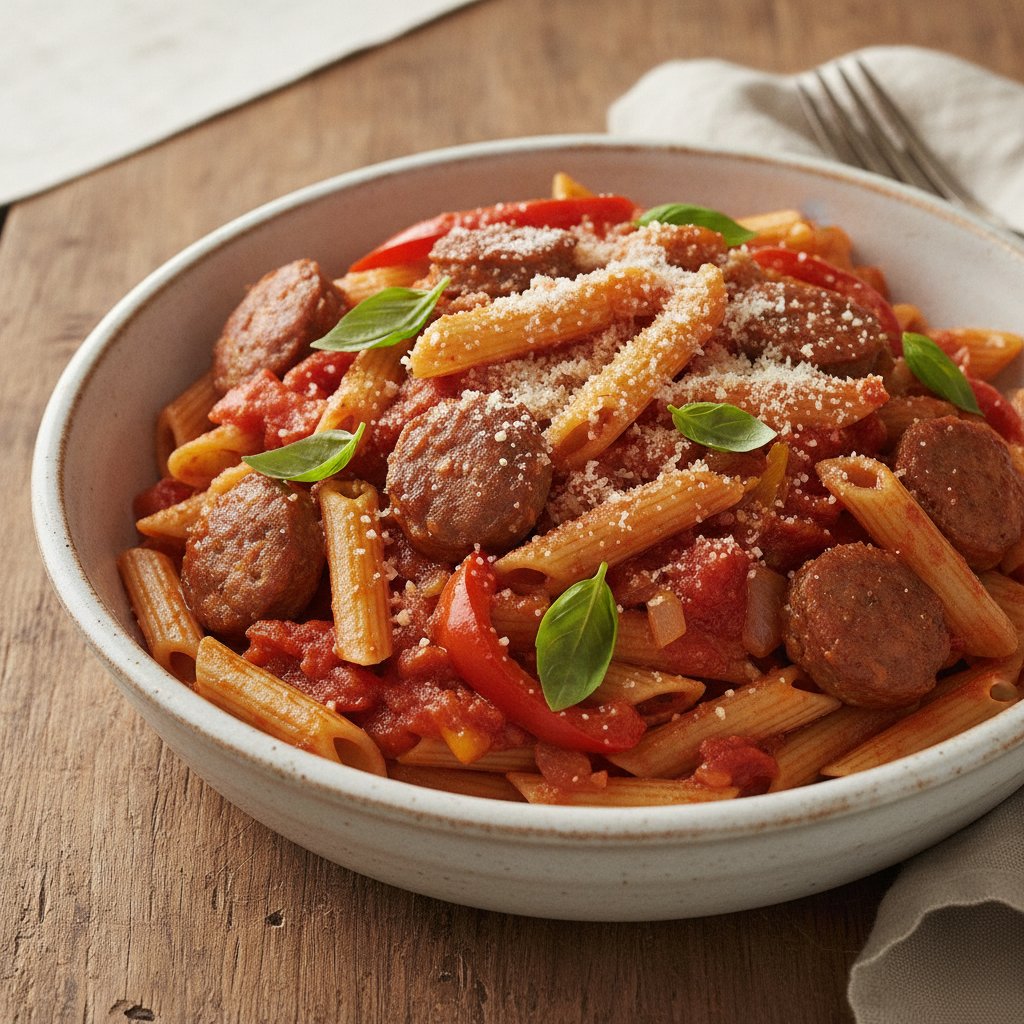 Sausage and Peppers Pasta