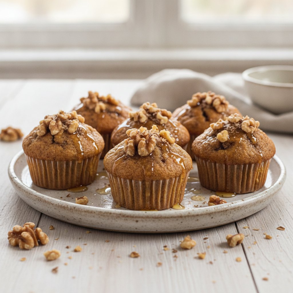 Greek Honey Walnut Cupcakes