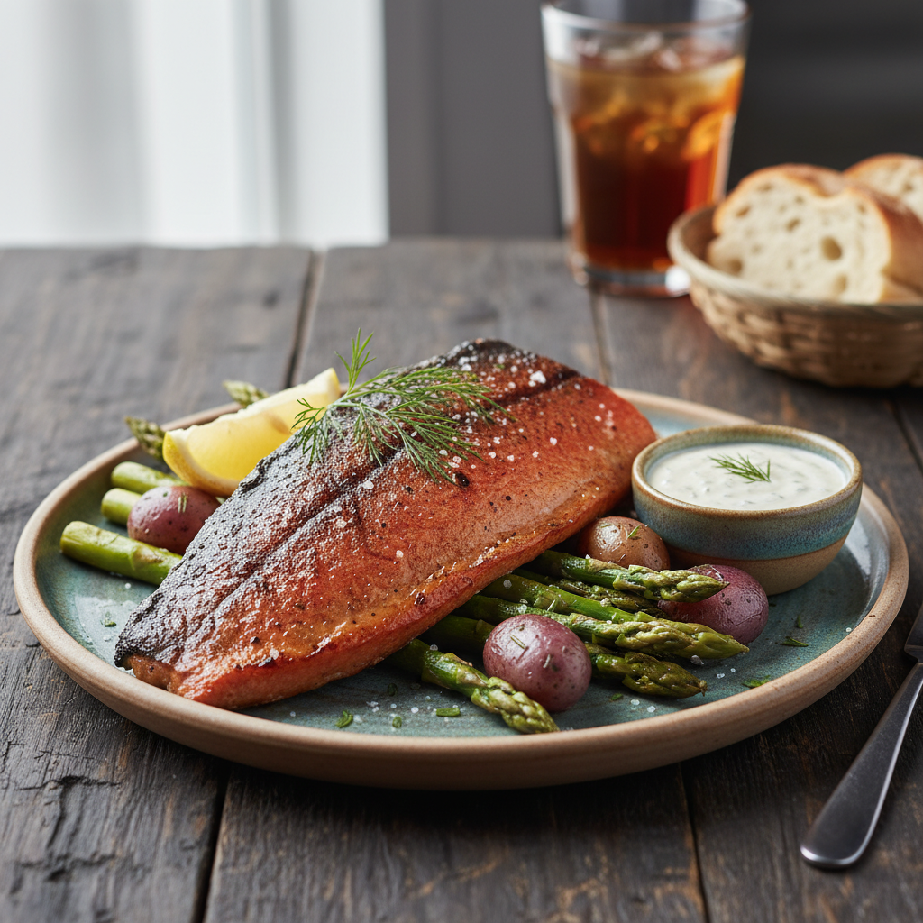 Michigan Grilled Lake Trout Plate