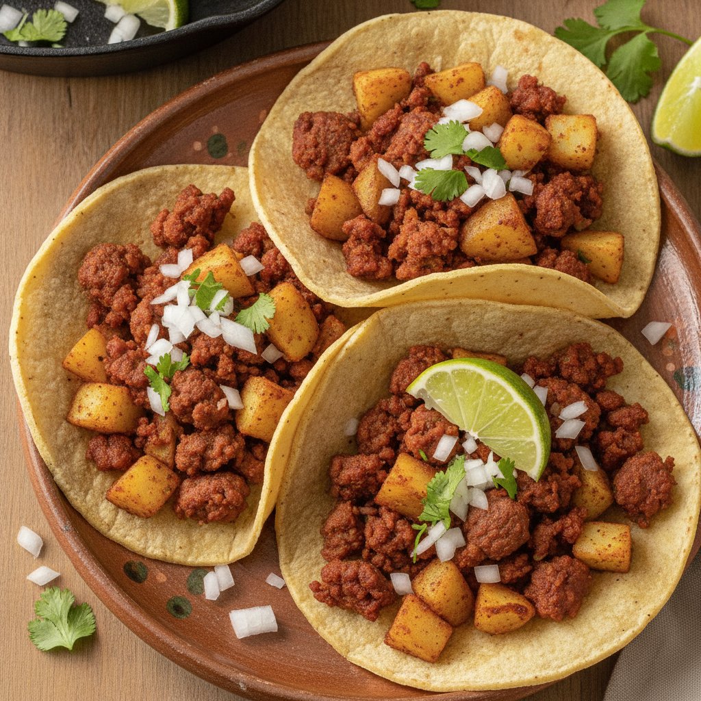 Chorizo and Potato Tacos