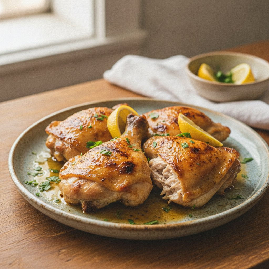 Grilled Chicken Thighs With Lemon