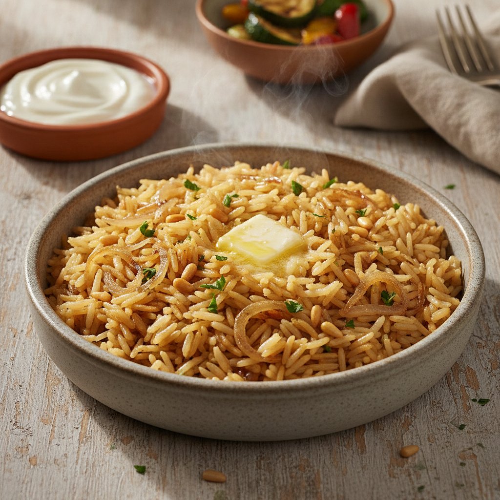 Turkish Rice Pilaf with Orzo