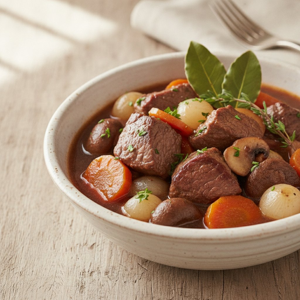 Beef Wine Stew (Low-Calorie)